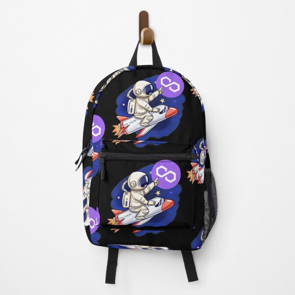 Item preview, Polygon Crypto MATIC Cryptocurrency Moon Man Rocket HODL designed and sold by Bitcoin-Fashion.