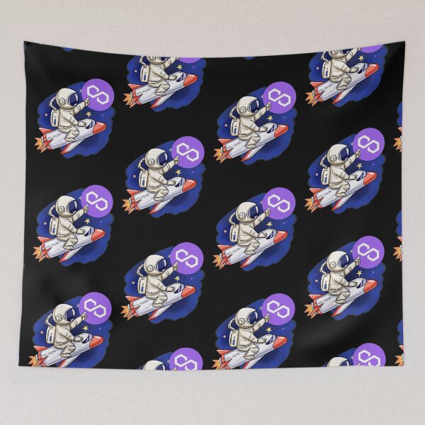 Item preview, Polygon Crypto MATIC Cryptocurrency Moon Man Rocket HODL designed and sold by Bitcoin-Fashion.