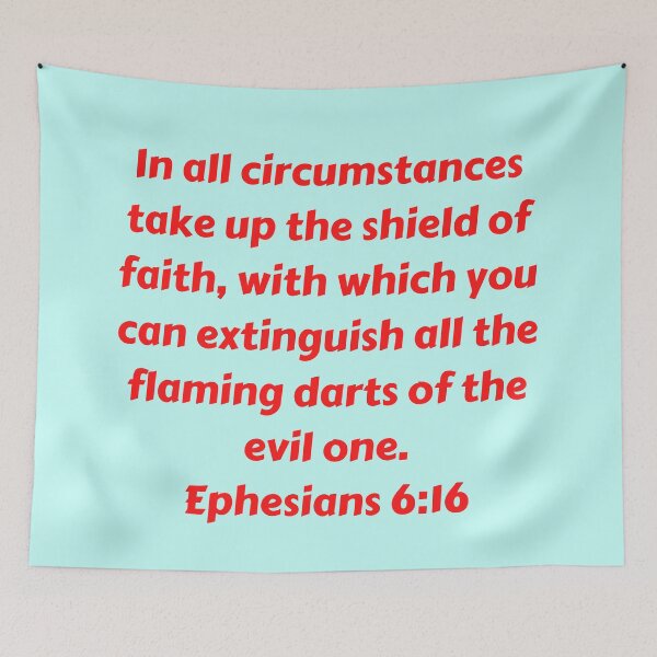 Item preview, Bible Verse Ephesians 6:16 designed and sold by Prayingwarrior.