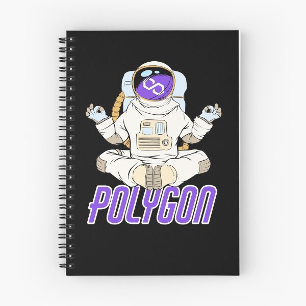 Item preview, Polygon Yoga Zen Crypto MATIC Cryptocurrency Moon Man  designed and sold by Bitcoin-Fashion.
