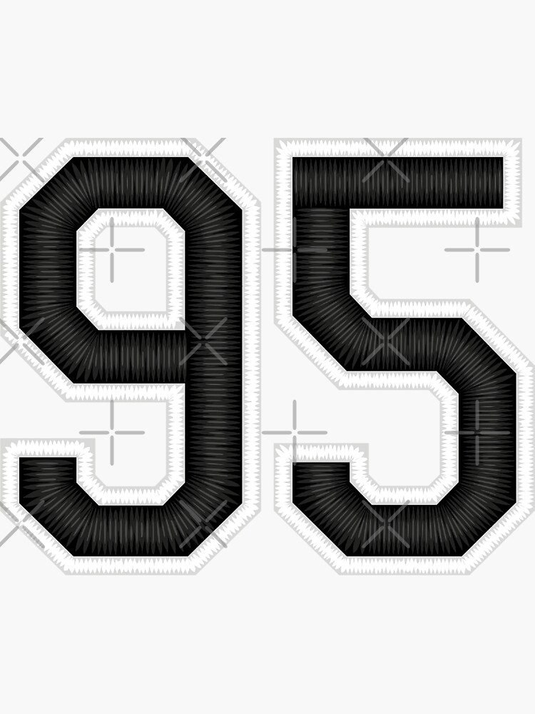 Ninety-Six Jersey Number Sports 96 Sticker for Sale by