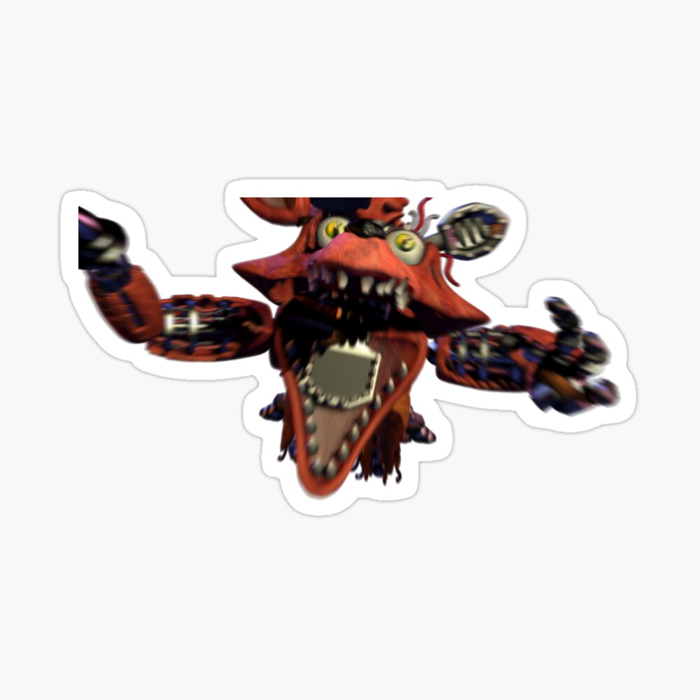 Foxy Jumpscare Sticker for Sale by zelkkova