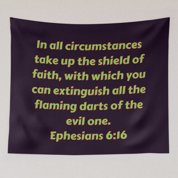 Item preview, Bible Verse Ephesians 6:16 designed and sold by Prayingwarrior.