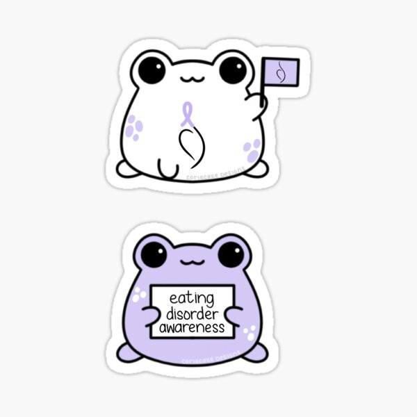 Item preview, Eating Disorder Awareness Frogs designed and sold by CorieCake.