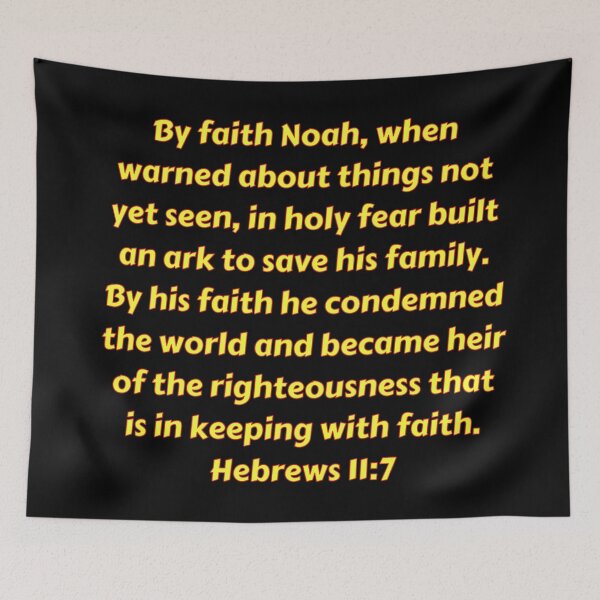Item preview, Bible Verse Hebrews 11:7 designed and sold by Prayingwarrior.