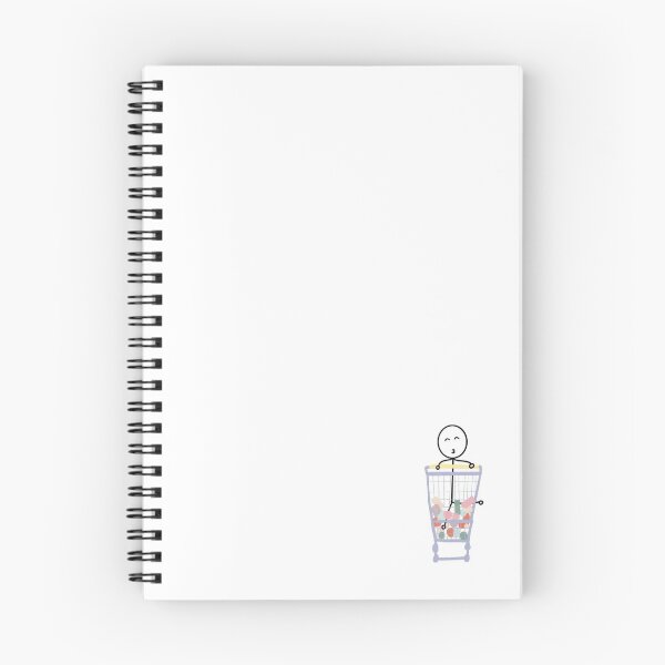 Item preview, Stickman in supermarket cart designed and sold by twosleepyheads.