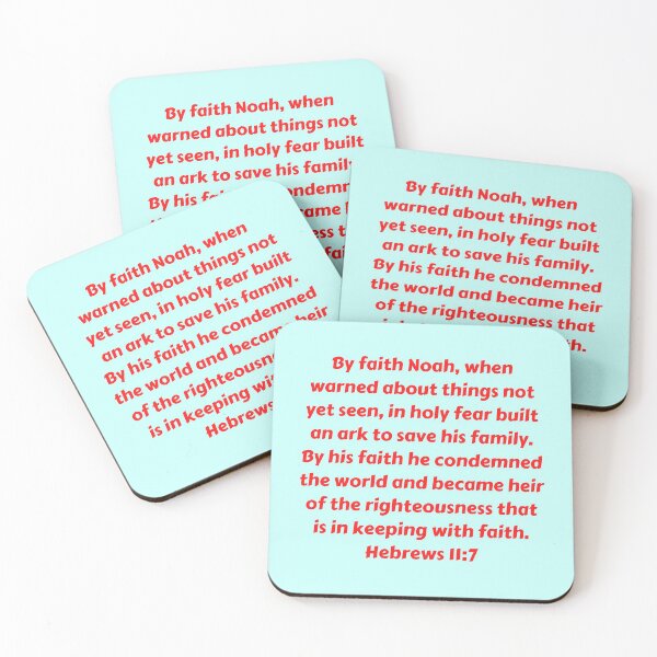 Item preview, Bible Verse Hebrews 11:7 designed and sold by Prayingwarrior.