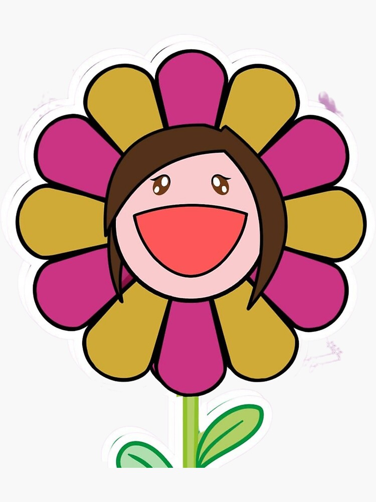 Takashi Murakami Sunflower Sticker Wholesale sticker supplier 