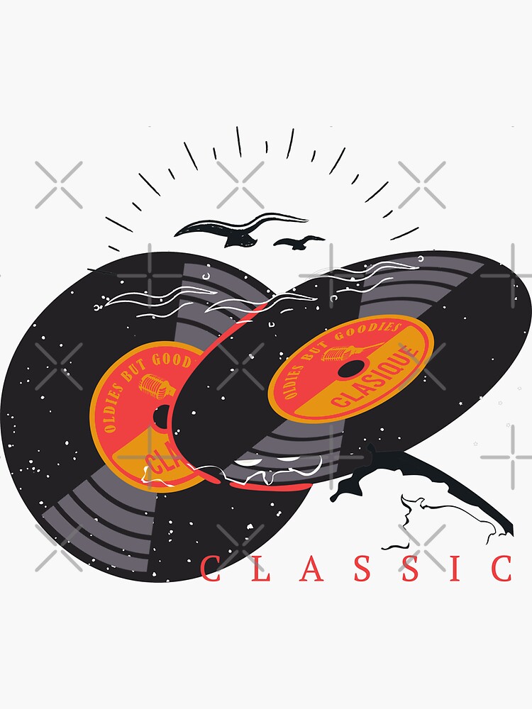 Sticker for Sale avec l'œuvre « Musique classique vintage