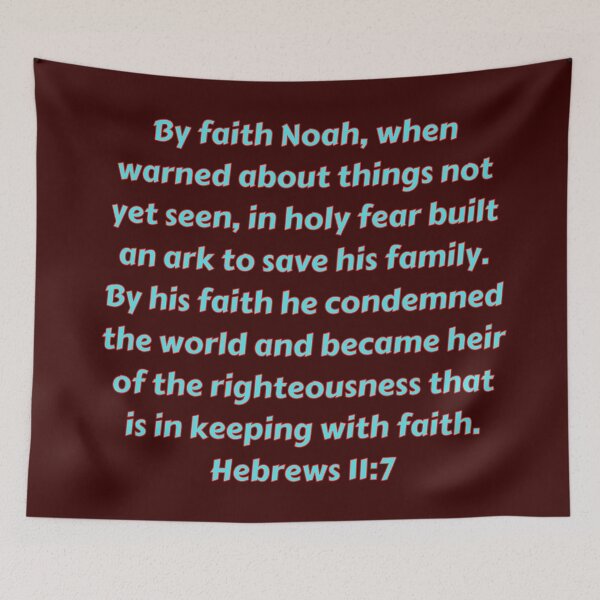 Item preview, Bible Verse Hebrews 11:7 designed and sold by Prayingwarrior.