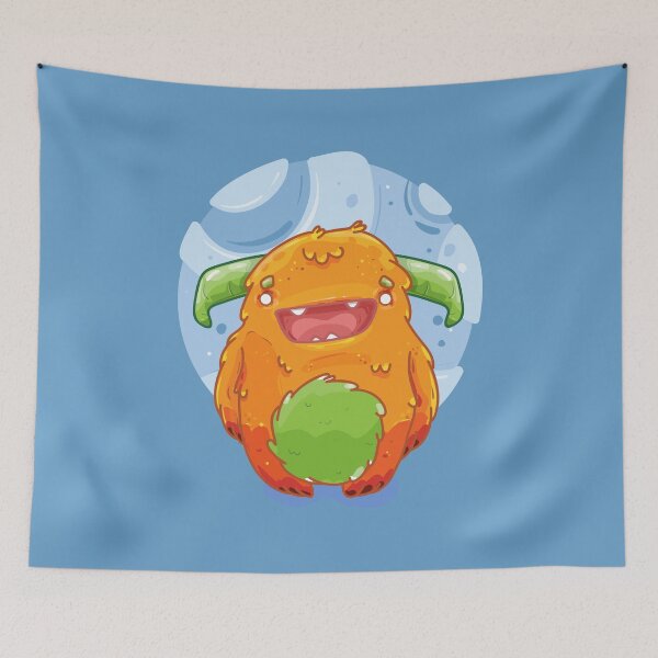 Item preview, Cute Burly Friendly Orange Monster designed and sold by PosterpartyCo.