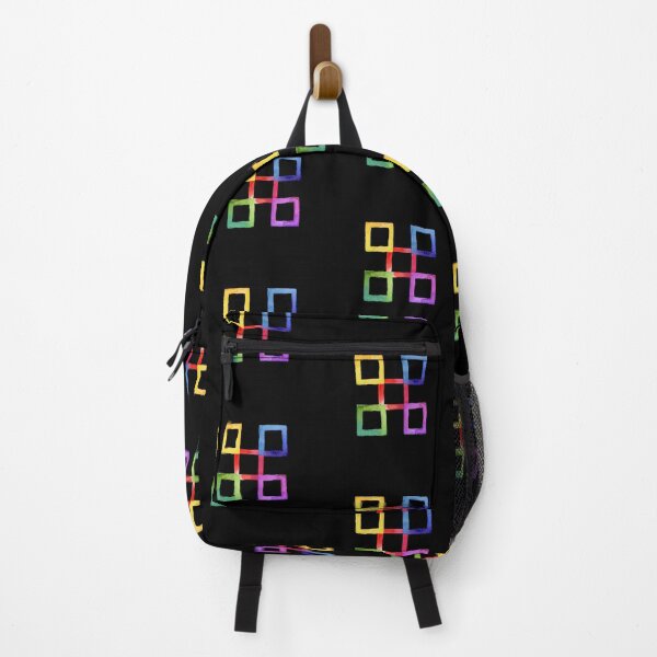 Item preview, Colorful rainbow square pattern  designed and sold by Creative-draw.