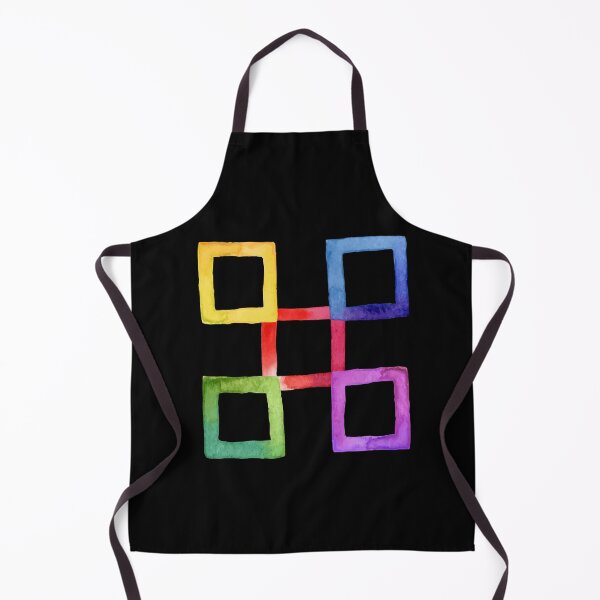 Item preview, Colorful rainbow square pattern designed and sold by Creative-draw.