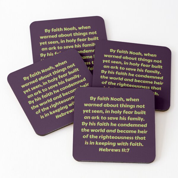 Item preview, Bible Verse Hebrews 11:7 designed and sold by Prayingwarrior.