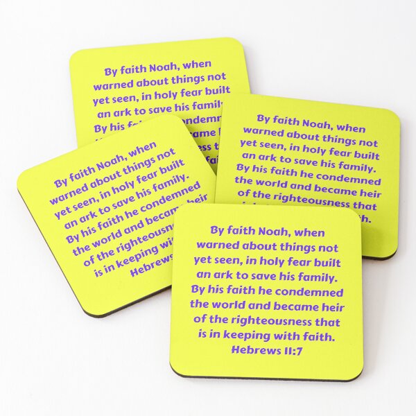Item preview, Bible Verse Hebrews 11:7 designed and sold by Prayingwarrior.