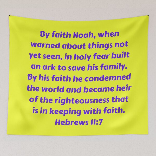 Item preview, Bible Verse Hebrews 11:7 designed and sold by Prayingwarrior.