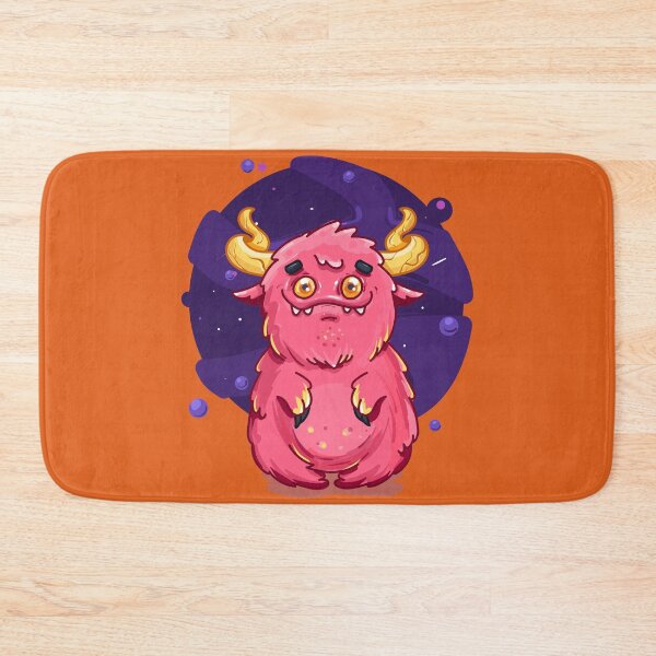 Item preview, Cute Burly Friendly Pink Monster designed and sold by PosterpartyCo.