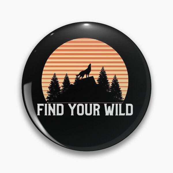 Item preview, Retro Vintage Sunset Find Your Wild Wolf Howling designed and sold by SportingSpoil.