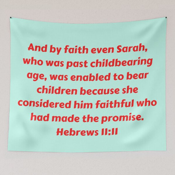 Item preview, Bible Verse Hebrews 11:11 designed and sold by Prayingwarrior.