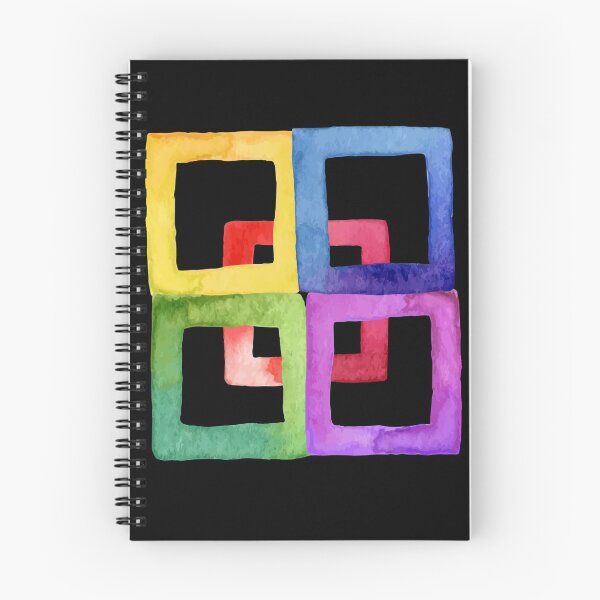 Item preview, Colorful rainbow square pattern  designed and sold by Creative-draw.