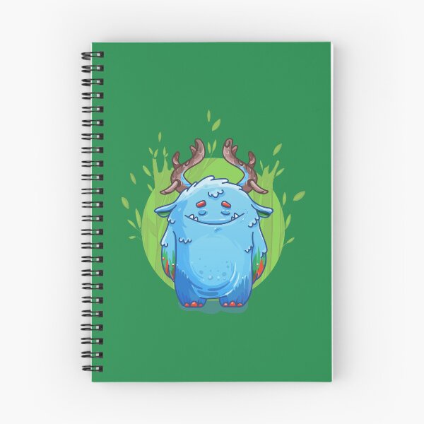 Item preview, Cute Burly Friendly Monster in Forest designed and sold by PosterpartyCo.