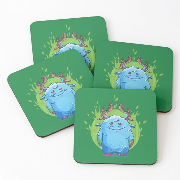 Item preview, Cute Burly Friendly Monster in Forest designed and sold by PosterpartyCo.