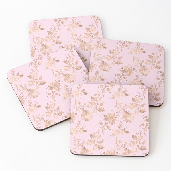 Item preview, Rose Gold and Pale Pink pattern, pretty rose gold faux foil creating a soft shine effect designed and sold by Orianah.