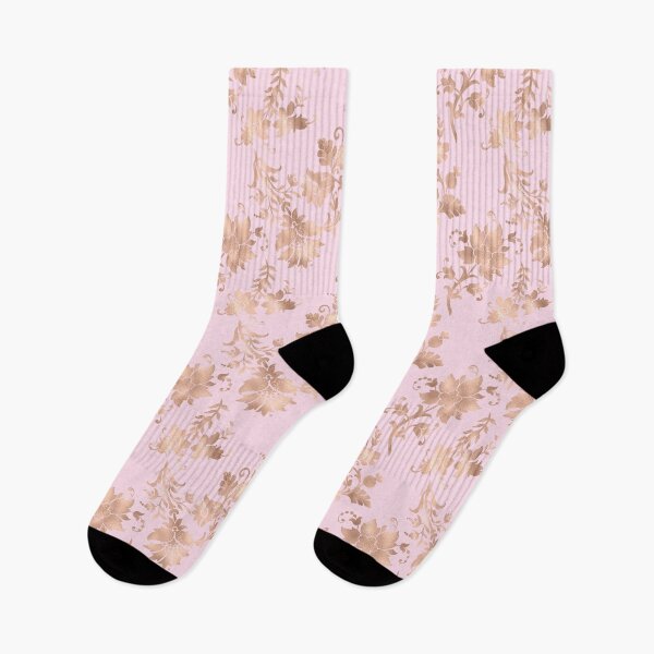 Item preview, Rose Gold and Pale Pink pattern, pretty rose gold faux foil creating a soft shine effect designed and sold by Orianah.
