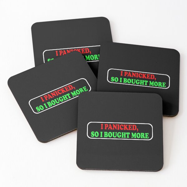 Item preview, I Panicked So I Bought More Essential Sticker designed and sold by SW33TSP0T.