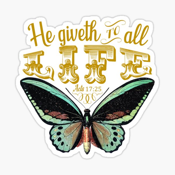 Acts 17:25 KJV Sticker
