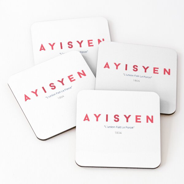 Item preview, Ayisyen (Haitian) L'union Fait La Force Red designed and sold by femmenoire.