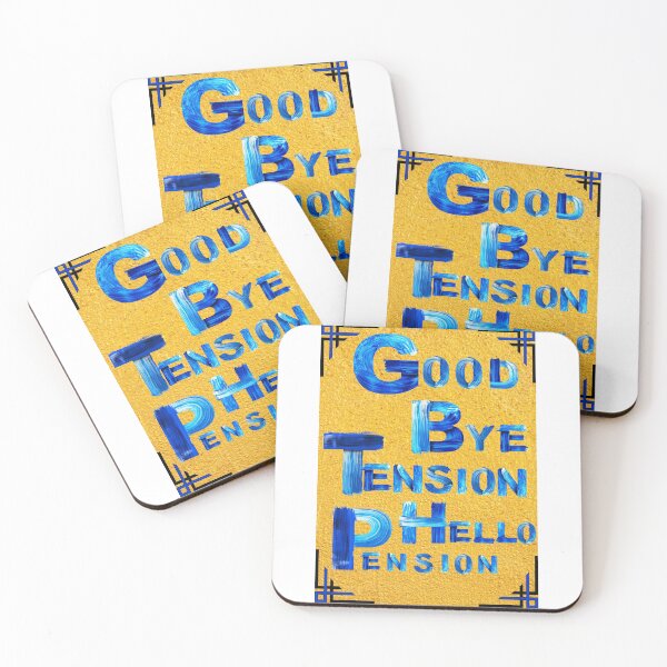 Item preview, Goodbye tension hello pension designed and sold by Preetydesign.