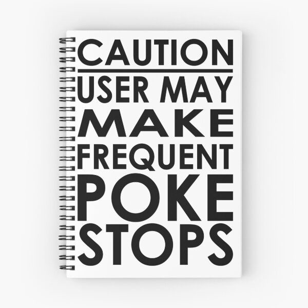 Item preview, Caution - Frequent Poke Stops designed and sold by giebri.