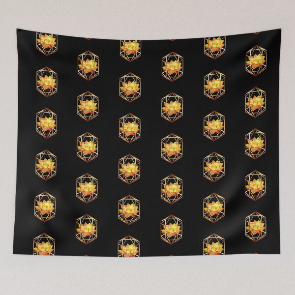 Item preview, Geometric yellow lotus  designed and sold by Geraldine-N.