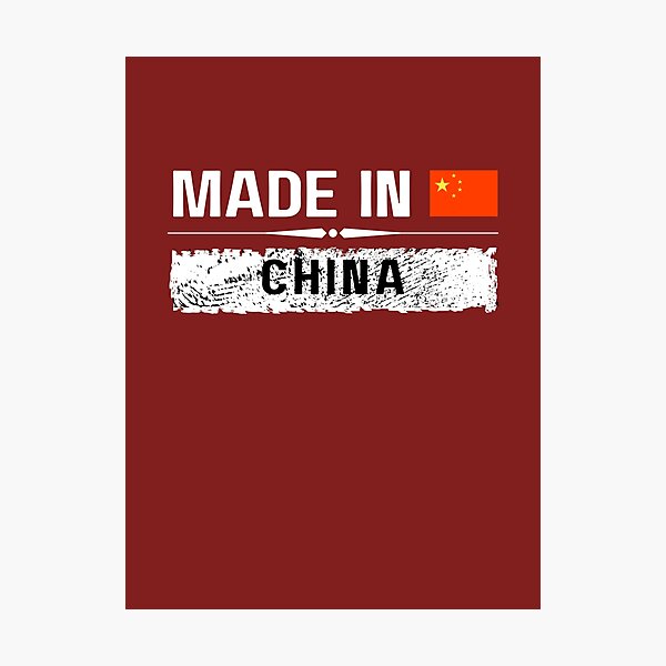 Item preview, Fabriqué en Chine avec le logo du drapeau chinois designed and sold by MyPrintCharming.