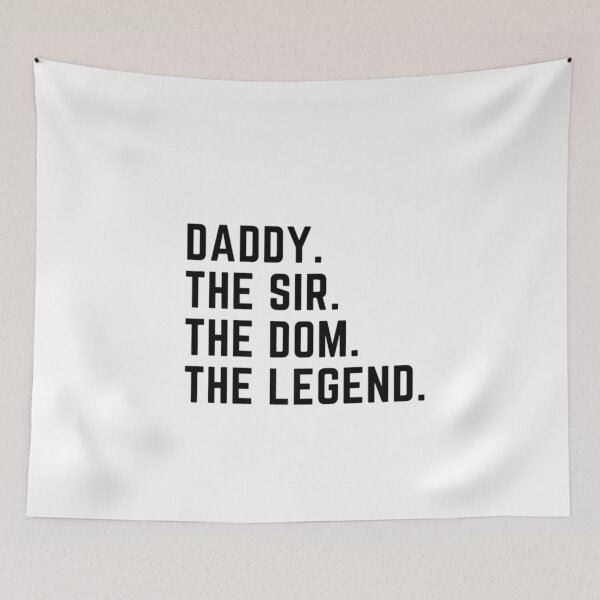 Item preview, Mens Daddy The Sir The Dom The Legend Tshirt for Men Dominants designed and sold by HammonArt.