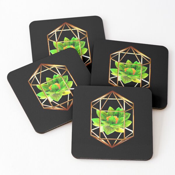 Item preview, Geometric green lotus  designed and sold by Geraldine-N.