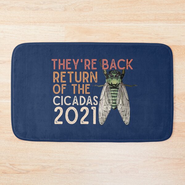 Item preview, Cicada Funny They're Back Return Of The Cicadas 2021 Brood X vintage style humor quote designed and sold by alenaz.