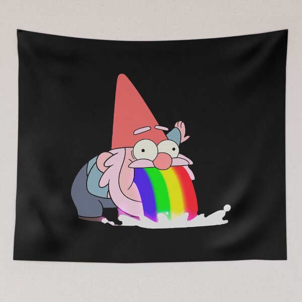 Item preview, Gnome puking rainbows  designed and sold by AzirSpiter.