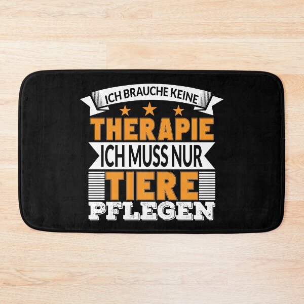 Item preview, ICH BRAUCHE KEINE THERAPIE ICH MUSS TIERE PFLEGEN designed and sold by Spirit-Designs.
