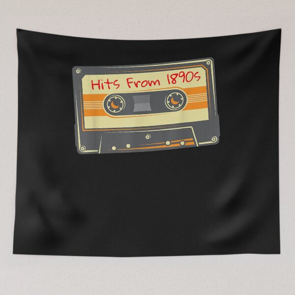 Item preview, Cassette Tape - Hits from the 1890s - 90s - 80s Satire T-Shirt designed and sold by Lukifo-Accel.