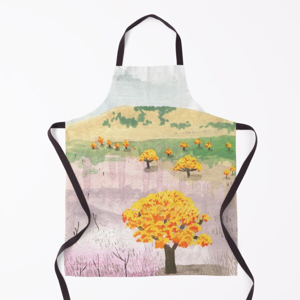 Item preview, Australian landscape with flowering trees designed and sold by Paper Den.