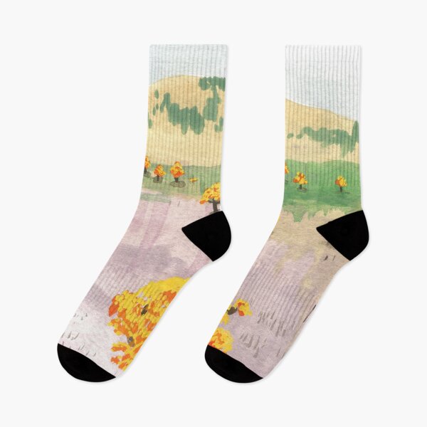 Item preview, Australian landscape with flowering trees designed and sold by Paper Den.