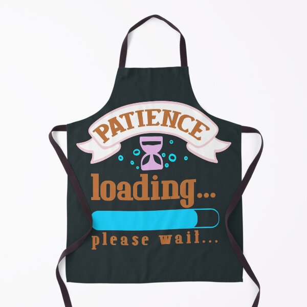 Item preview, Patience Loading, Please Wait - Orange, Blue designed and sold by Chubuter.