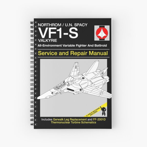 VF-1 Service and Repair Spiral Notebook