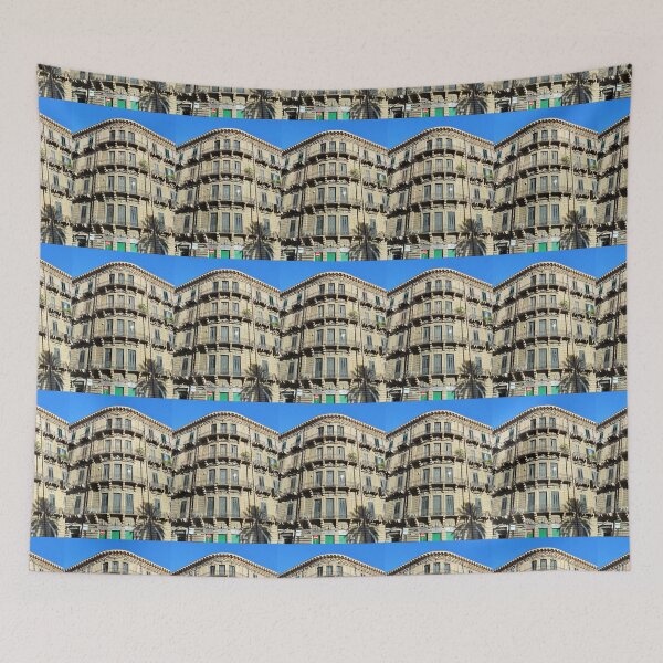 Item preview, OLD CORNER BUILDING WITH PALM SHADOW PALERMO designed and sold by devereart.