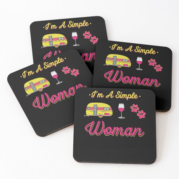 Item preview, I'm A Simple Woman - Camping designed and sold by shirtbubble.