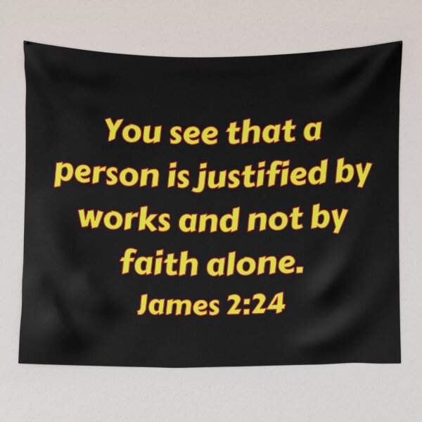 Item preview, Bible Verse James 2:24 designed and sold by Prayingwarrior.