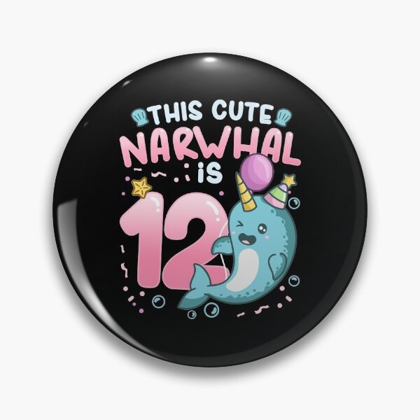 Item preview, 12th Birthday Narwhal designed and sold by CreativeGiftShp.