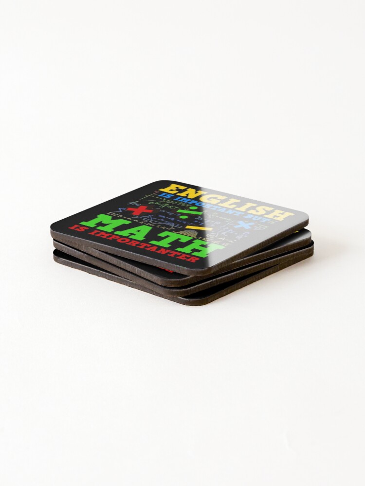 Thumbnail 4 of 5, Coasters (Set of 4), Math Mathematics Math Teacher designed and sold by CreativeGiftShp.